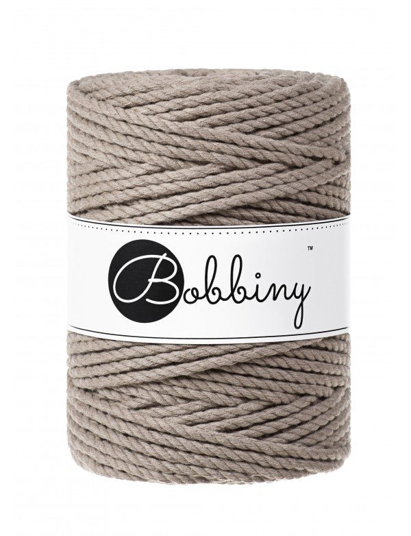 Bobbiny MACRAME ROPES 3PLY 5MM Coffee | Knitting yarn shop / dzijas veikals