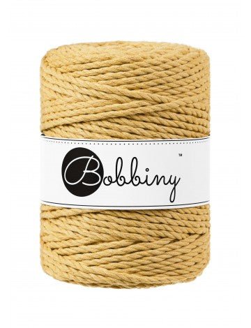 Bobbiny MACRAME ROPES 3PLY 5MM Honey | Knitting yarn shop / dzijas veikals