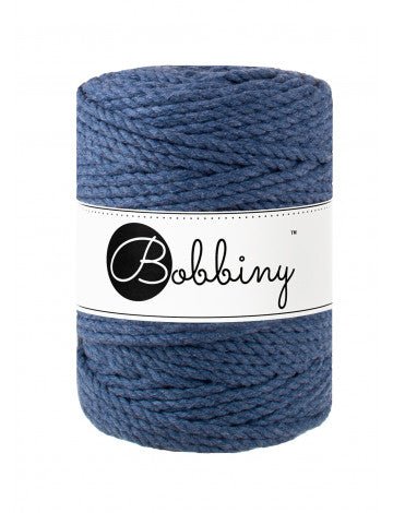 Bobbiny MACRAME ROPES 3PLY 5MM Jeans | Knitting yarn shop / dzijas veikals