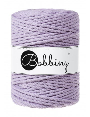 Bobbiny MACRAME ROPES 3PLY 5MM Lavender | Knitting yarn shop / dzijas veikals