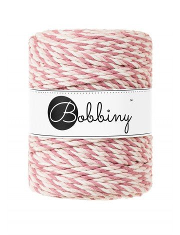 Bobbiny MACRAME ROPES 3PLY 5MM Magic Pink | Knitting yarn shop / dzijas veikals