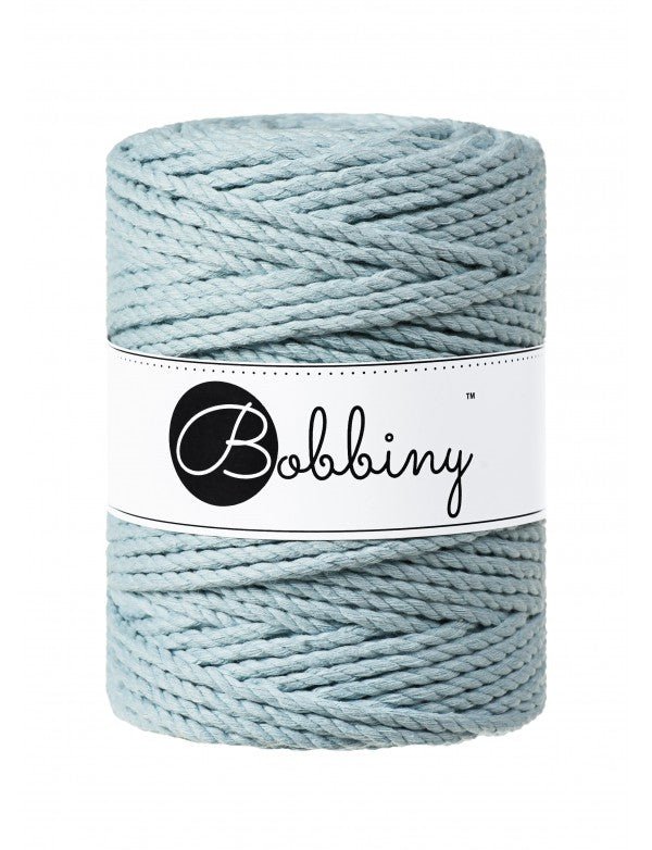 Bobbiny MACRAME ROPES 3PLY 5MM Milky Green | Knitting yarn shop / dzijas veikals
