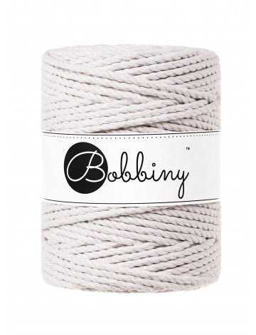 Bobbiny MACRAME ROPES 3PLY 5MM Moonlight | Knitting yarn shop / dzijas veikals