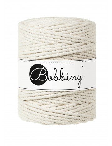 Bobbiny MACRAME ROPES 3PLY 5MM Natural | Knitting yarn shop / dzijas veikals