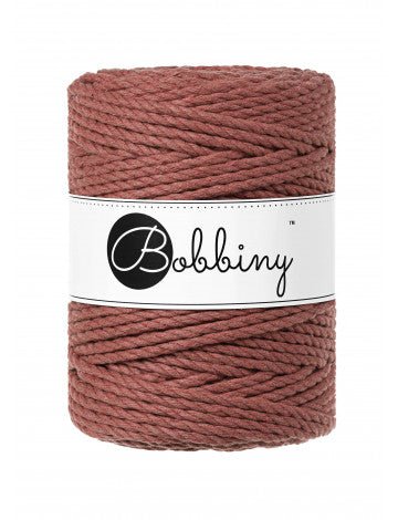 Bobbiny MACRAME ROPES 3PLY 5MM Steel | Knitting yarn shop / dzijas veikals