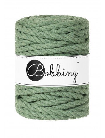 Bobbiny MACRAME ROPES 3PLY 9MM (Copy) Eucalyptus Green | Knitting yarn shop / dzijas veikals