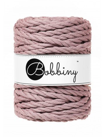 Bobbiny MACRAME ROPES 3PLY 9MM (Copy) Mauve | Knitting yarn shop / dzijas veikals