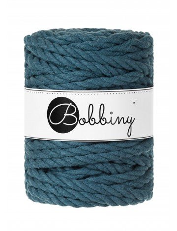 Bobbiny MACRAME ROPES 3PLY 9MM (Copy) Peacock Blue | Knitting yarn shop / dzijas veikals