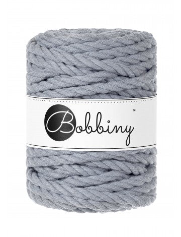 Bobbiny MACRAME ROPES 3PLY 9MM (Copy) Steel | Knitting yarn shop / dzijas veikals