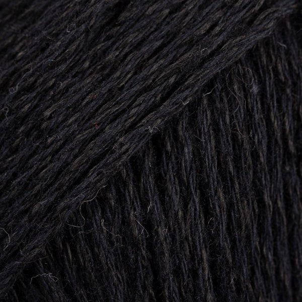 BOMULL - LIN UNI COLOUR 16 black | Knitting yarn shop / dzijas veikals