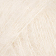 BRUSHED ALPACA SILK UNI COLOUR 01 off white | Knitting yarn shop / dzijas veikals