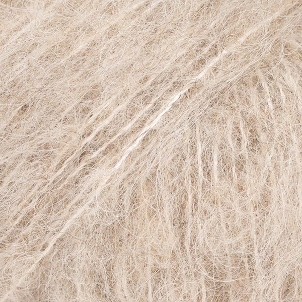 BRUSHED ALPACA SILK UNI COLOUR 04 light beige | Knitting yarn shop / dzijas veikals