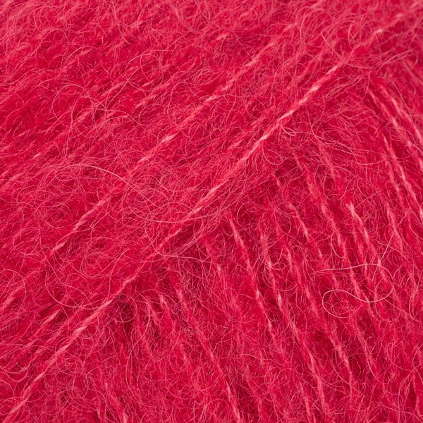 BRUSHED ALPACA SILK UNI COLOUR 07 red | Knitting yarn shop / dzijas veikals