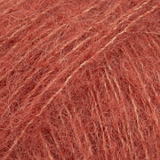BRUSHED ALPACA SILK UNI COLOUR 24 rust | Knitting yarn shop / dzijas veikals