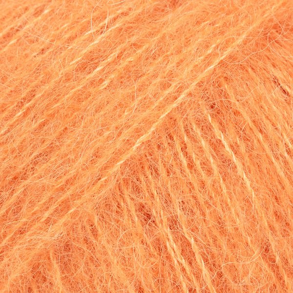 BRUSHED ALPACA SILK UNI COLOUR 29 tangerine | Knitting yarn shop / dzijas veikals