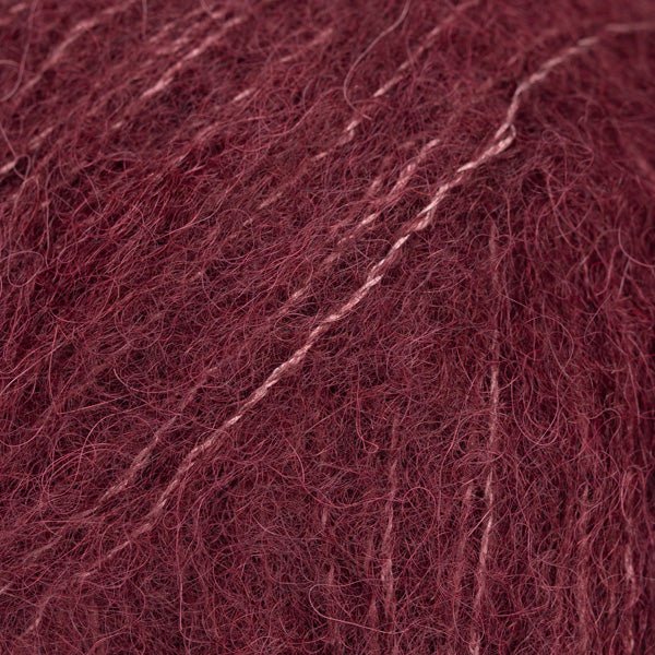 BRUSHED ALPACA SILK UNI COLOUR 44 plum wine | Knitting yarn shop / dzijas veikals