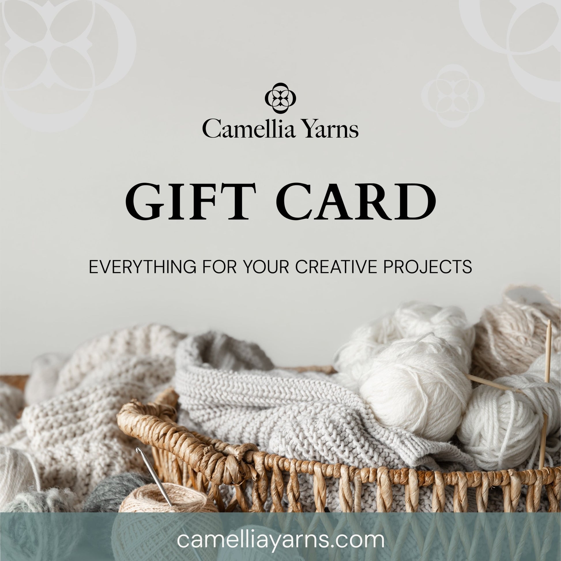 Camellia Yarns Gift Card €10.00 | Knitting yarn shop / dzijas veikals