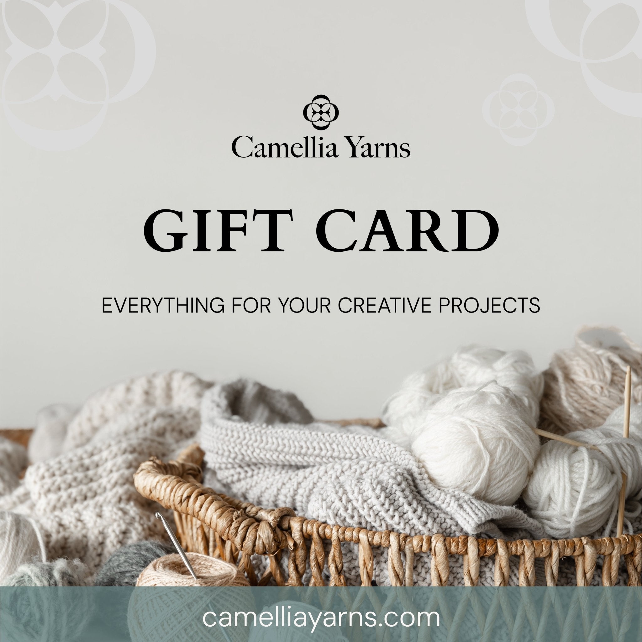 Camellia Yarns Gift Card €10.00 | Knitting yarn shop / dzijas veikals