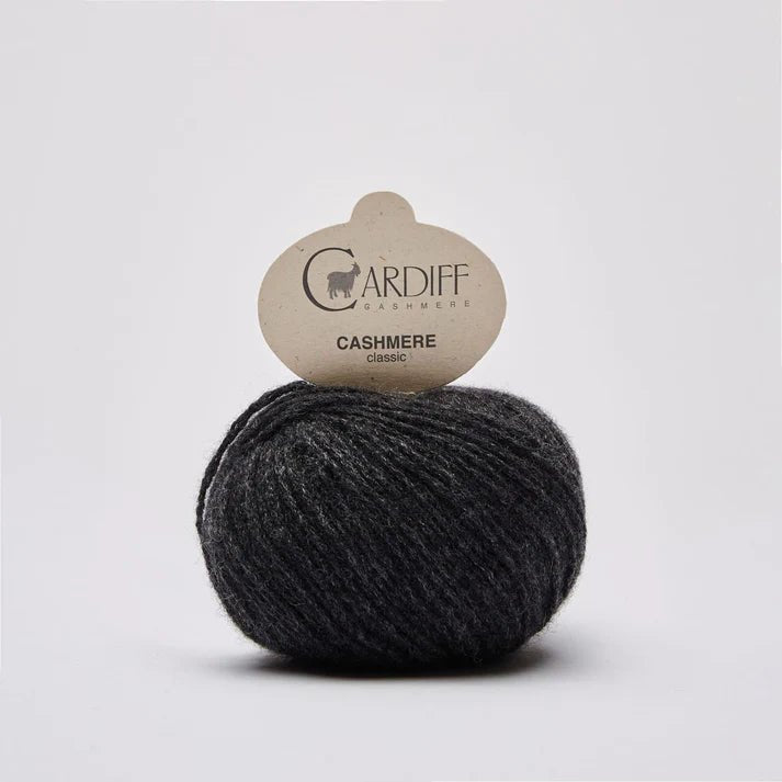 Cardiff Cashmere Classic 6/28 520 Antracite | Knitting yarn shop / dzijas veikals
