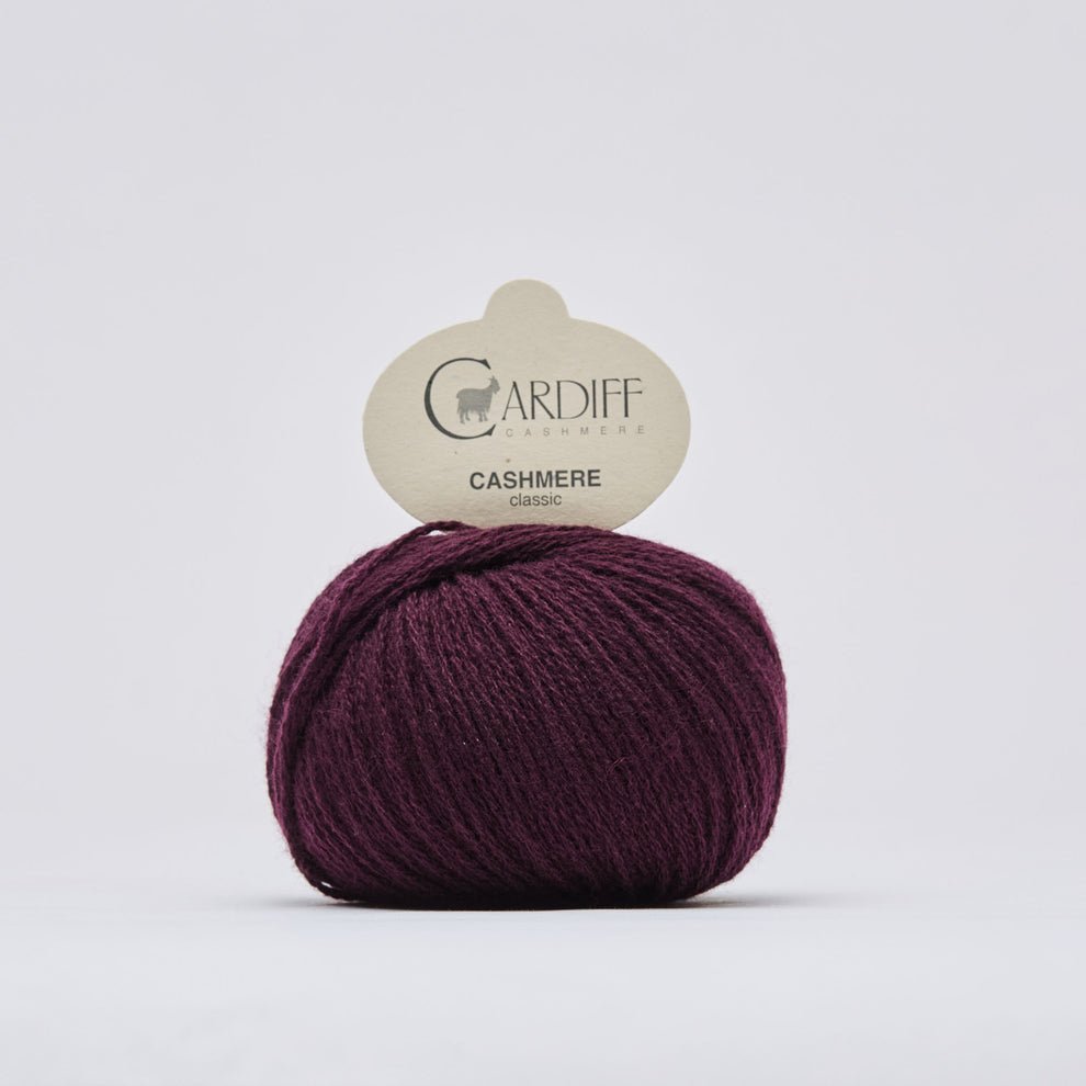 Cardiff Cashmere Classic 6/28 - Lightweight Lace Cashmere Yarn 741 Shiraz | Knitting yarn shop / dzijas veikals