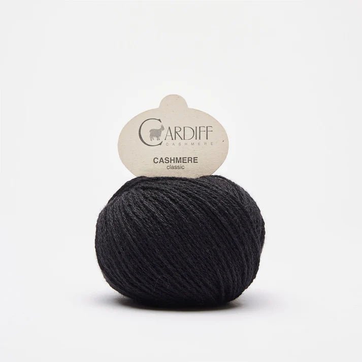 Cardiff Cashmere Classic 6/28 nero 516 | Knitting yarn shop / dzijas veikals