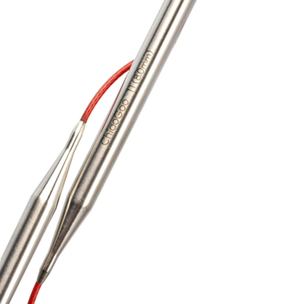 ChiaoGoo RED Lace circular needle 40cm, 60cm, 80cm 40 | Knitting yarn shop / dzijas veikals