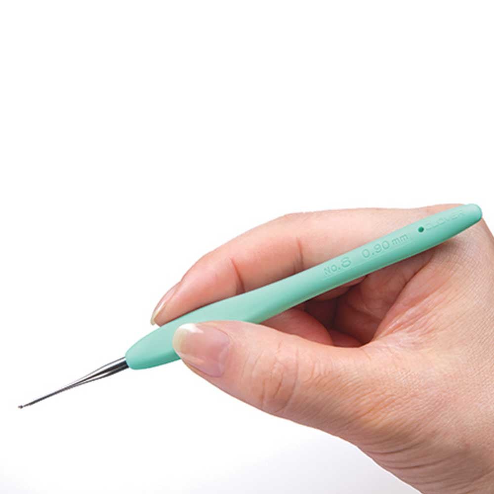 Clover Amour crochet hook steel, sizes 0.6 - 1.75mm 0.6 | Knitting yarn shop / dzijas veikals