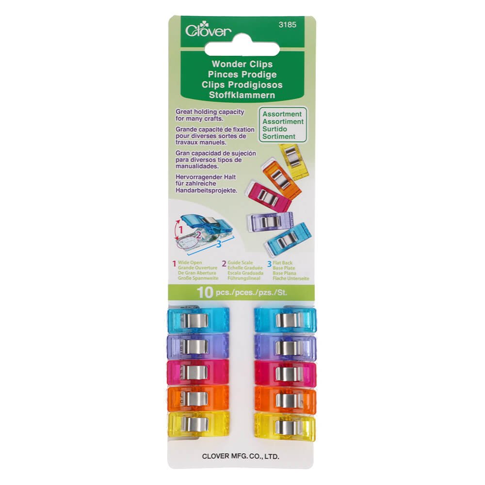 Clover Wonder clips assorted - 1x10pcs | Knitting yarn shop / dzijas veikals