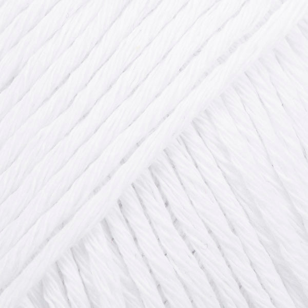 COTTON LIGHT UNI COLOUR 02 white | Knitting yarn shop / dzijas veikals