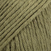 COTTON LIGHT UNI COLOUR 12 green khaki | Knitting yarn shop / dzijas veikals