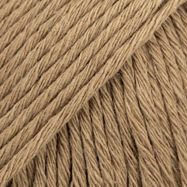 COTTON LIGHT UNI COLOUR 22 brown khaki | Knitting yarn shop / dzijas veikals