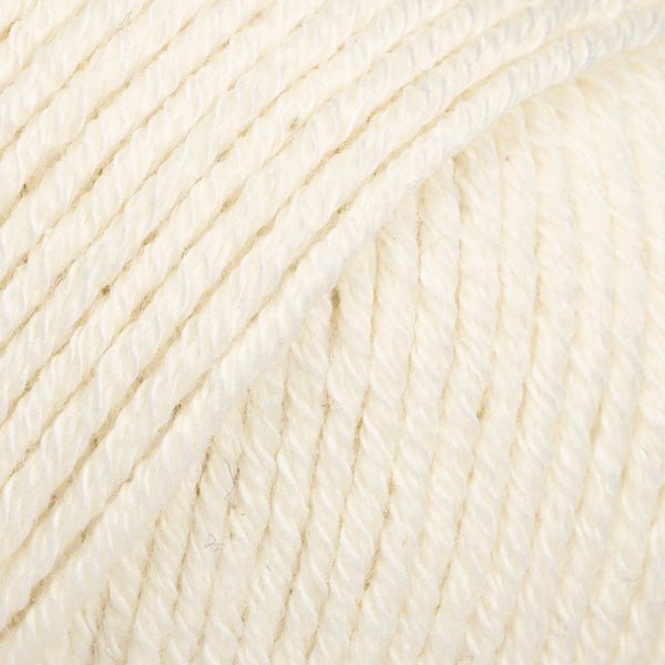 COTTON MERINO UNI COLOUR 01 off white | Knitting yarn shop / dzijas veikals