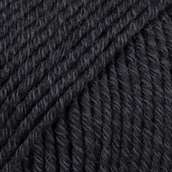 COTTON MERINO UNI COLOUR 02 black | Knitting yarn shop / dzijas veikals