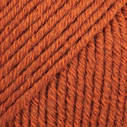 COTTON MERINO UNI COLOUR 25 rust | Knitting yarn shop / dzijas veikals