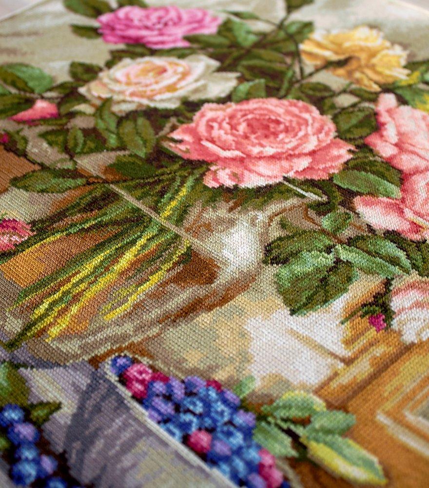 Cross Stitch Kit Luca - S - Still Life with Blueberries, B588 | Knitting yarn shop / dzijas veikals