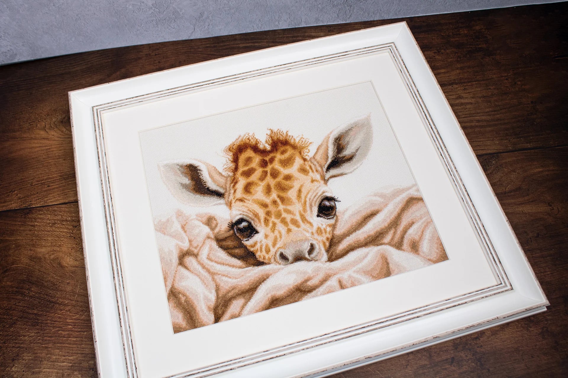 Cross Stitch Kit Luca - S - The Baby Giraffe, B2425 | Knitting yarn shop / dzijas veikals