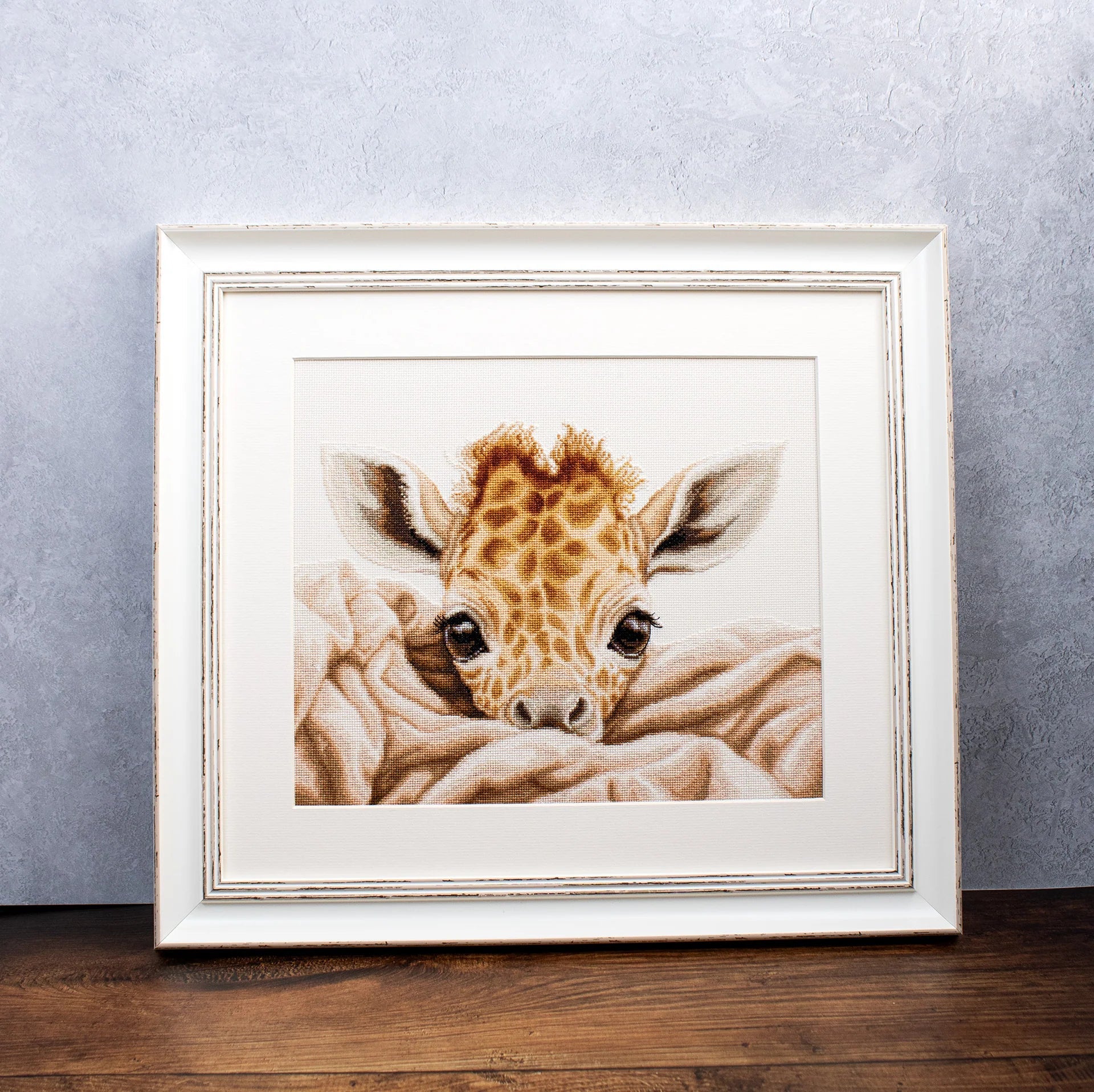 Cross Stitch Kit Luca - S - The Baby Giraffe, B2425 | Knitting yarn shop / dzijas veikals