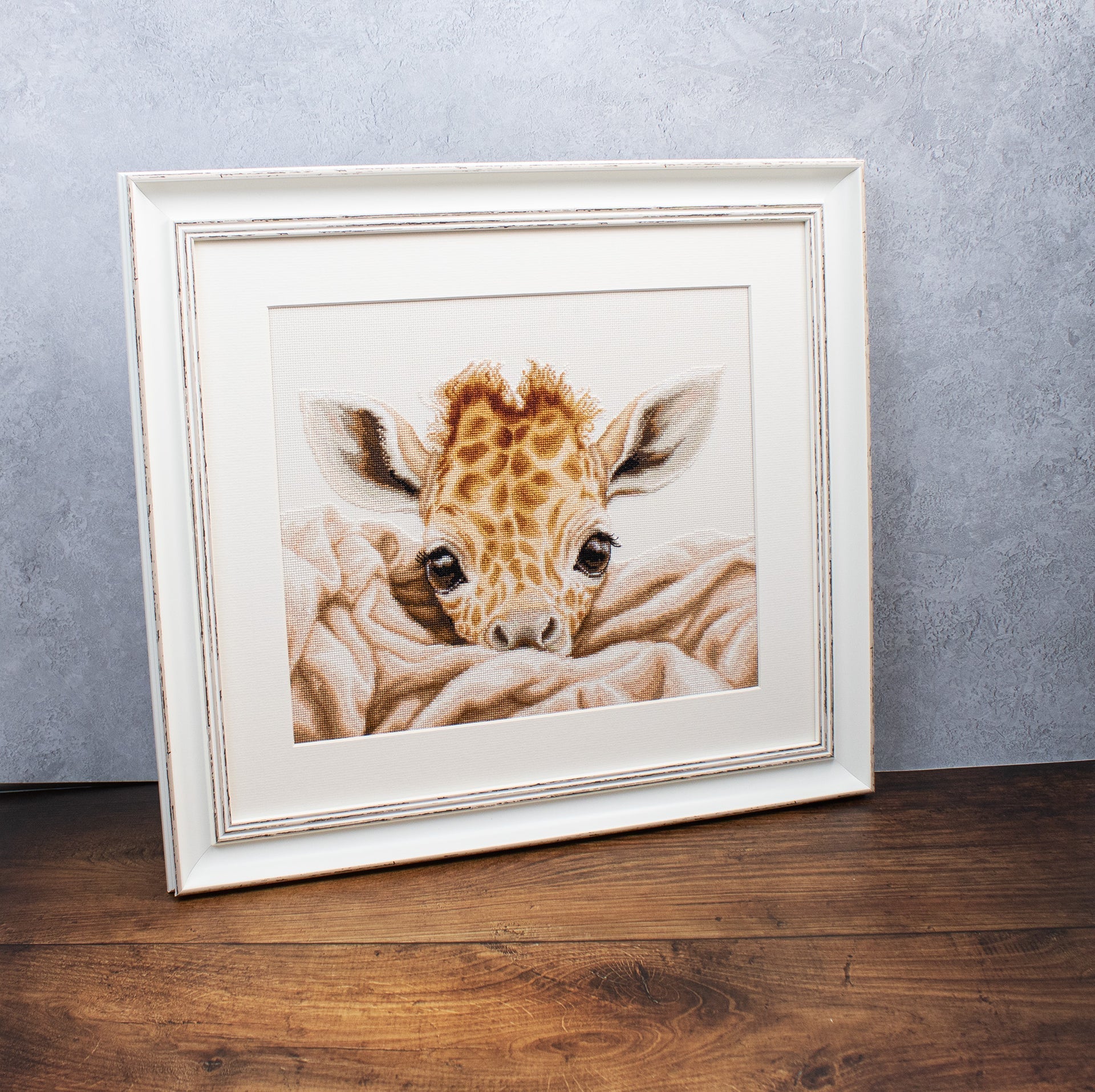 Cross Stitch Kit Luca - S - The Baby Giraffe, B2425 | Knitting yarn shop / dzijas veikals