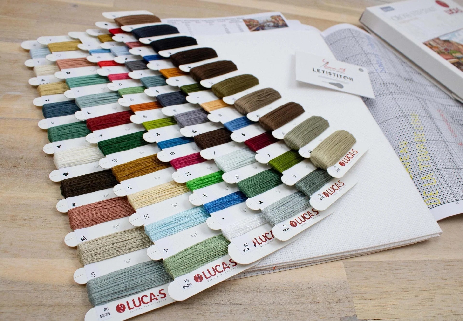 Cross Stitch Kit Luca - S - Venice, BU5003 | Knitting yarn shop / dzijas veikals