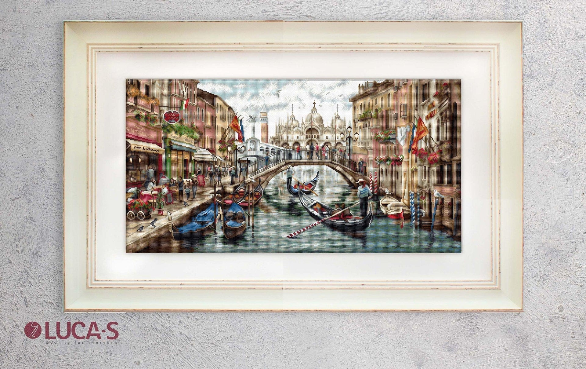 Cross Stitch Kit Luca - S - Venice, BU5003 | Knitting yarn shop / dzijas veikals