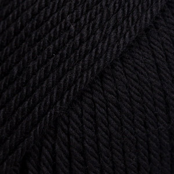 DAISY UNI COLOUR 03 black | Knitting yarn shop / dzijas veikals