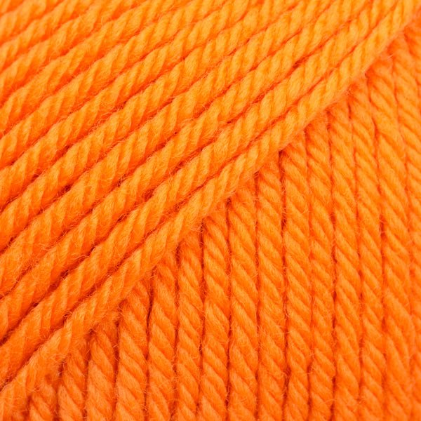 DAISY UNI COLOUR 23 orange | Knitting yarn shop / dzijas veikals