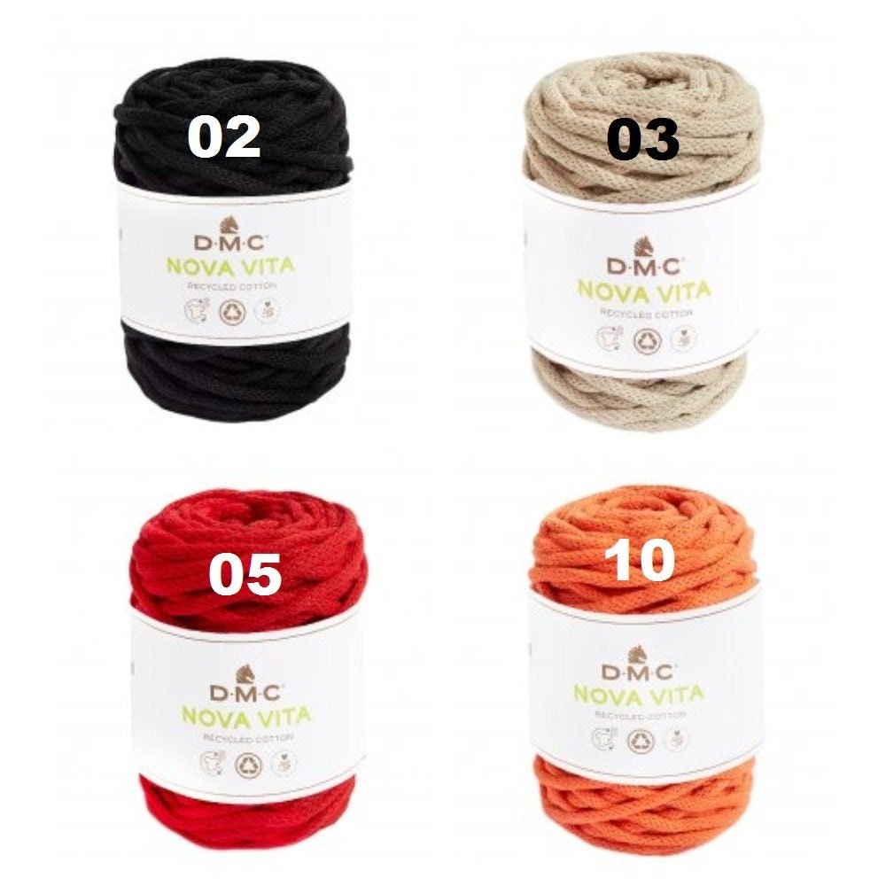 Dmc Nova Vita Aukla 250g = ~55m, Tamborēšanai, Adīšanai, Makramē 02 | Knitting yarn shop / dzijas veikals