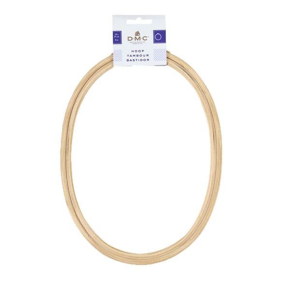 DMC Wooden embroidery hoop (oval/square/triangle) Oval | Knitting yarn shop / dzijas veikals