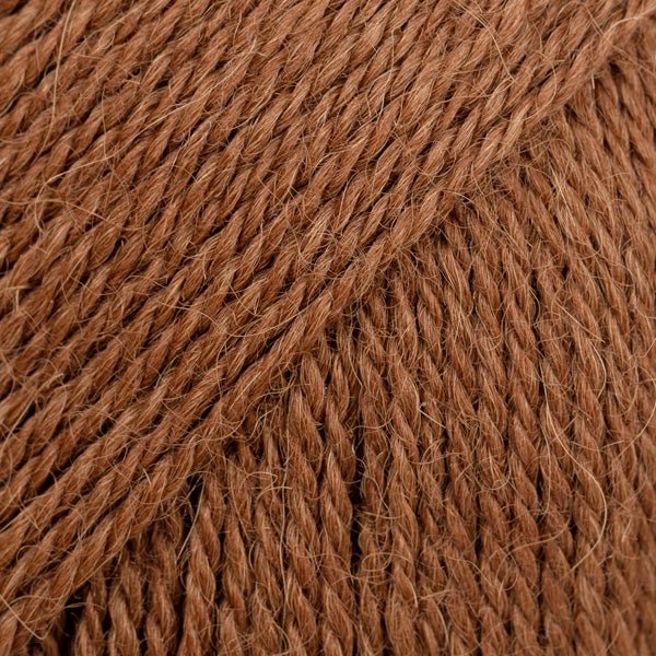 DROPS Alpaca ALPACA UNI COLOUR 9041 copper brown | Knitting yarn shop / dzijas veikals