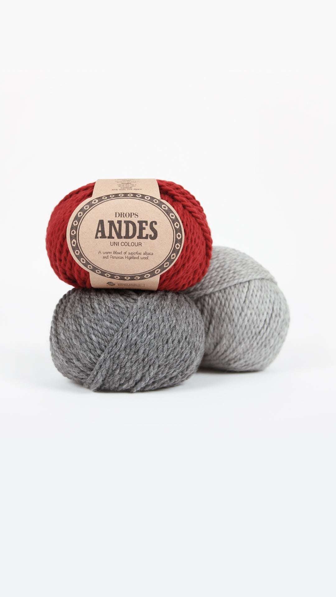 DROPS Andes 0100 off white | Knitting yarn shop / dzijas veikals
