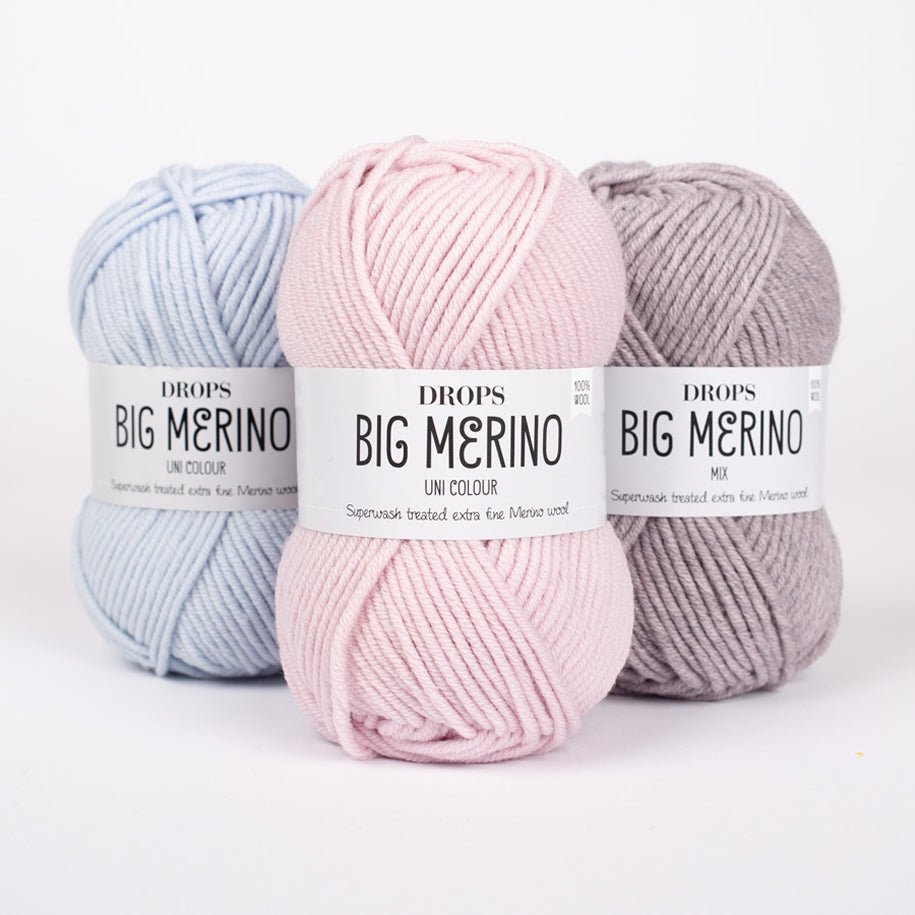 DROPS Big Merino 02 grey | Knitting yarn shop / dzijas veikals