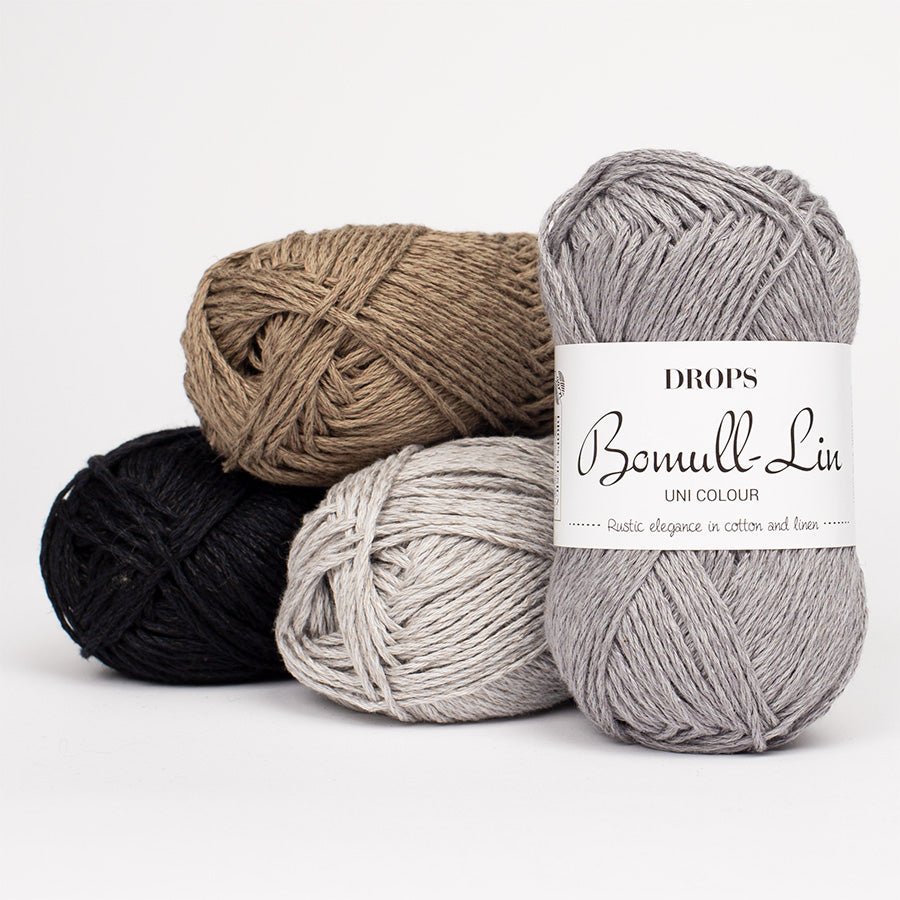 DROPS BOMULL - LINN 01 white | Knitting yarn shop / dzijas veikals
