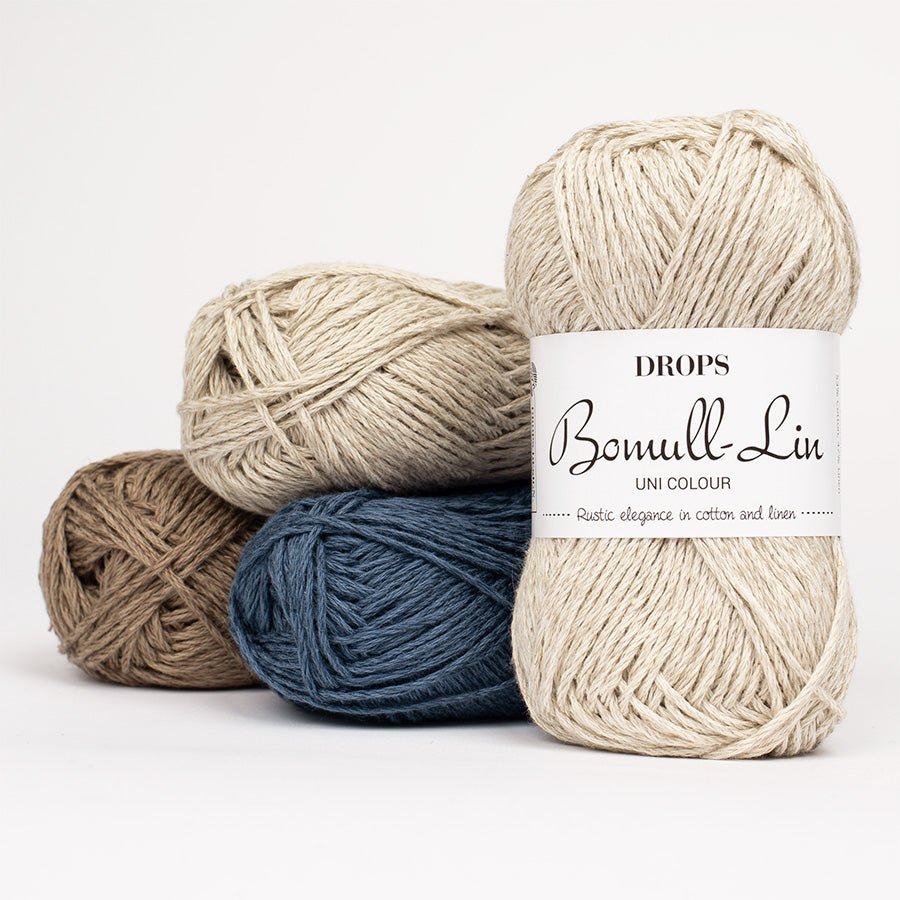 DROPS BOMULL - LINN 01 white | Knitting yarn shop / dzijas veikals