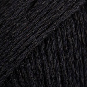 DROPS BOMULL - LINN 16 black | Knitting yarn shop / dzijas veikals